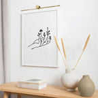 Apliqué lineal metal oro luz indirecta 80 cm LED 12W - TOAP0051