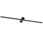 Apliqué lineal metal negro luz indirecta 80 cm LED 12W - TOAP0054