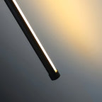 Apliqué lineal aluminio negro luz indirecta 1,20 mt. LED - TOAP0057