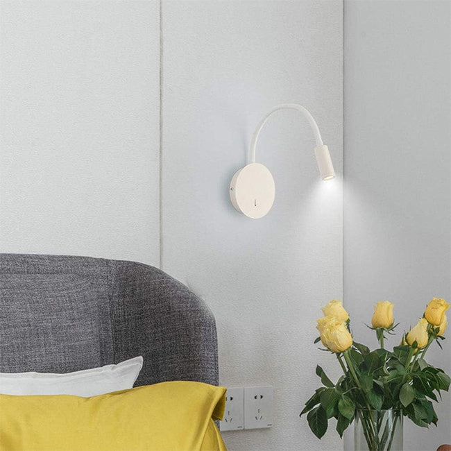 Aplique metal blanco Ø13 cm 3w 3000k- TOAP0072