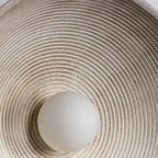 Aplique resina beige G4 Ø20cm - TOAP0076