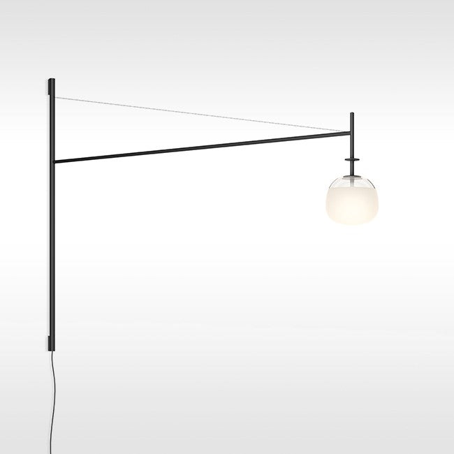 Aplique metal negro vidrio G4 120X80 cm - TOAP0081