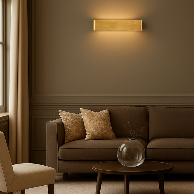 Aplique aluminio oro 31 cm 10W LED  - TOAP0091