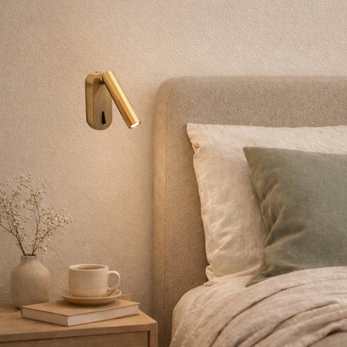 Aplique de lectura metal oro 4.5x11.2x11 cm 3W 3000k LED - TOAP0096