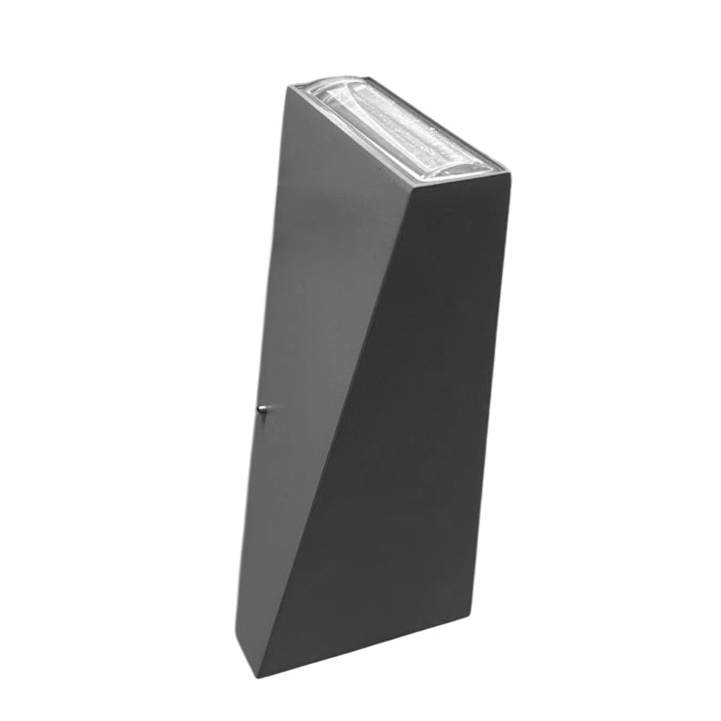 Aplique aluminio gris 8,5x20cm 3000K IP65 6W LED - TOAP0102