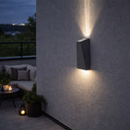 Aplique aluminio gris 8,5x20cm 3000K IP65 6W LED - TOAP0102