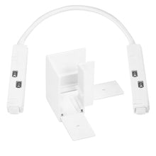 Cargar imagen en el visor de la galería, Conexión tipo L para riel blanco 48v - TOCO0006
