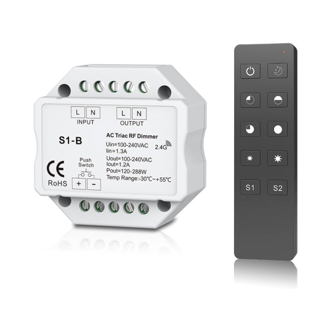 Driver inalámbrico tipo A más control remoto Dimeable a 220V- TODI0003