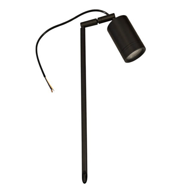 Estaca jardín metal negro IP65 Ø 6x41 cm GU10 - TOES0006