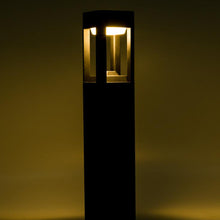 Cargar imagen en el visor de la galería, Farol solar para jardín negro LED 3W 3000K 60cm - TOFA0003
