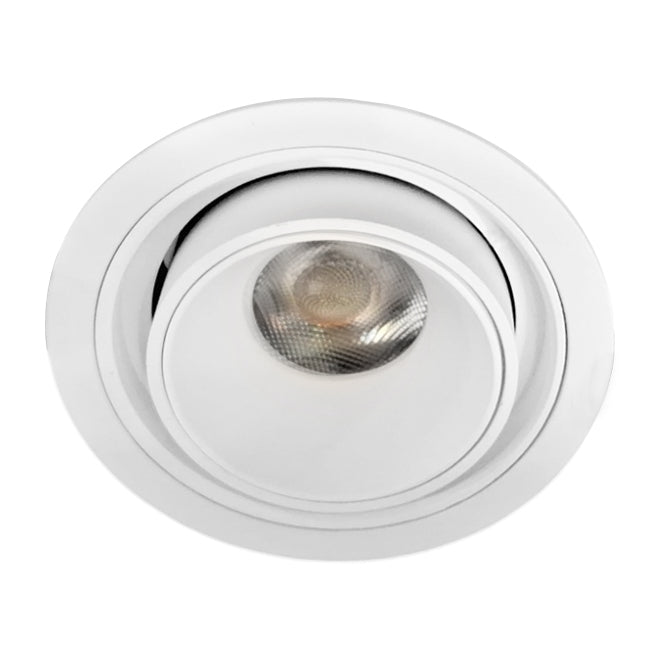 Foco embutido aluminio blanco 9x10 cm dimer 2700k 9W  - TOFO0105
