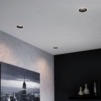 Foco embutido dimeable aluminio blanco interior negro brillante  Ø 8,5 cm LED 8W - TOFO0082