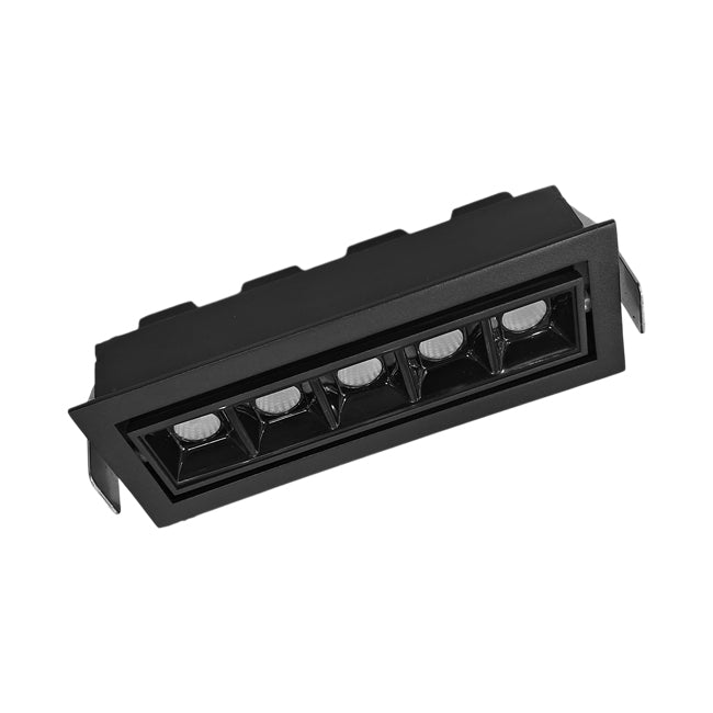 Foco embutido metal negro 10W 2700K dimeable - TOFO0064
