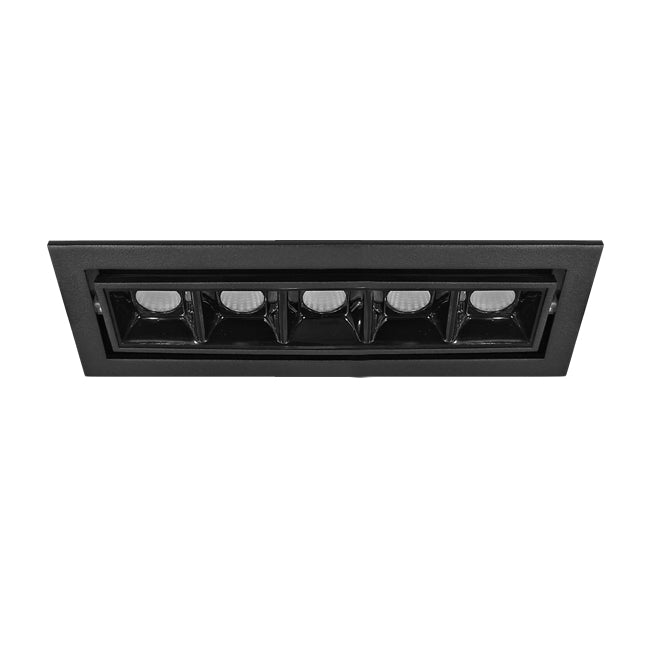 Foco embutido metal negro 10W 2700K dimeable - TOFO0064