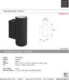 Foco bidireccional negro 2 luces GU10 - TOFO0065