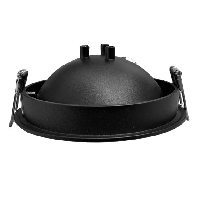 Foco embutido basculante aluminio negro dimeable Ø12 cm LED 9W - TOFO0081
