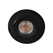 Cargar imagen en el visor de la galería, Foco embutido dimeable metal negro baculante Ø 11 cm LED 12W - TOFO0084

