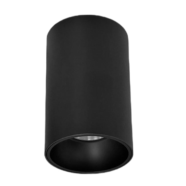 Foco aluminio sobrepuesto negro Ø7,5x12cm LED 12W - TOFO0085