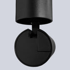Foco sobrepuesto dirigible aluminio dimeable negro Ø4,3x16 cm LED 6W - TOFO0091