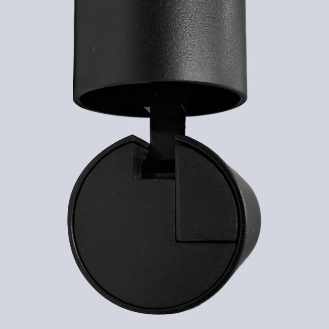 Foco sobrepuesto dirigible aluminio dimeable negro Ø4,3x16 cm LED 6W - TOFO0091