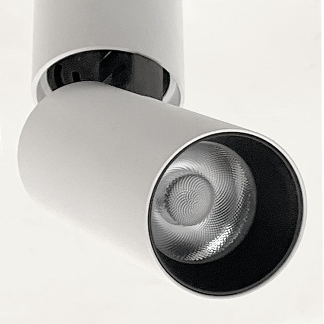 Foco sobrepuesto dirigible metal dimeable Blanco Ø 4,2x15,8 cm LED 6W - TOFO0092