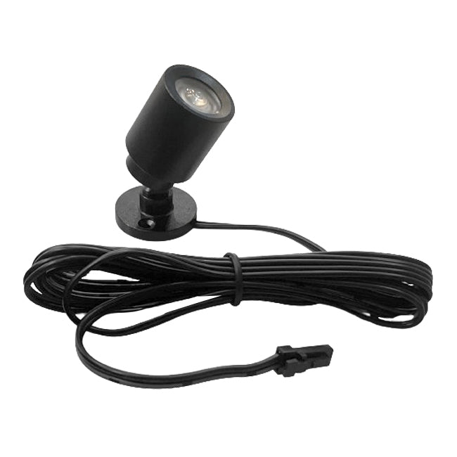 Foco Sobrepuesto mini 2W 2700K Negro 12V - TOFO0096