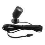 Foco Sobrepuesto mini 2W 2700K Negro 12V - TOFO0096