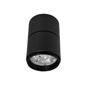 Foco Sobrepuesto aluminio negro Ø6x90 dimeable 5W LED - TOFO0099