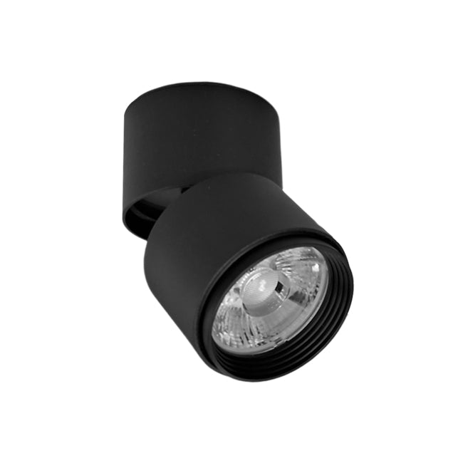 Foco Sobrepuesto aluminio negro Ø6x90 dimeable 5W LED - TOFO0099