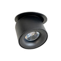 Foco embutido aluminio negro 8x11 cm  12W 2700K DIM - TOFO0102