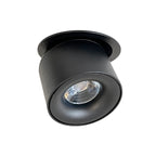 Foco embutido aluminio negro 8x11 cm  12W 2700K DIM - TOFO0102
