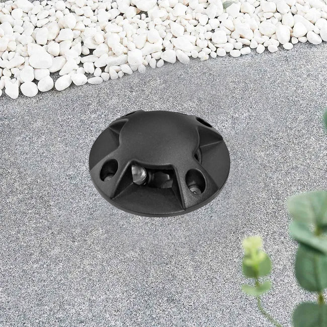 Foco piso embutido con protección IP67 Negro 3W  - TOFO0110