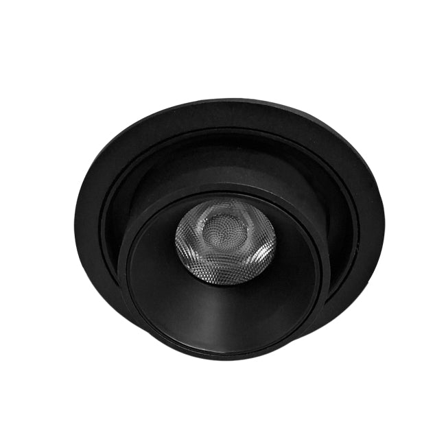 Foco embutido aluminio negro 9x10 cm dimer 2700k 9W  - TOFO0111