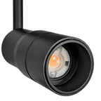 Foco de riel monofásico negro angulo de luz ajustable 9W LED- TOFO0114