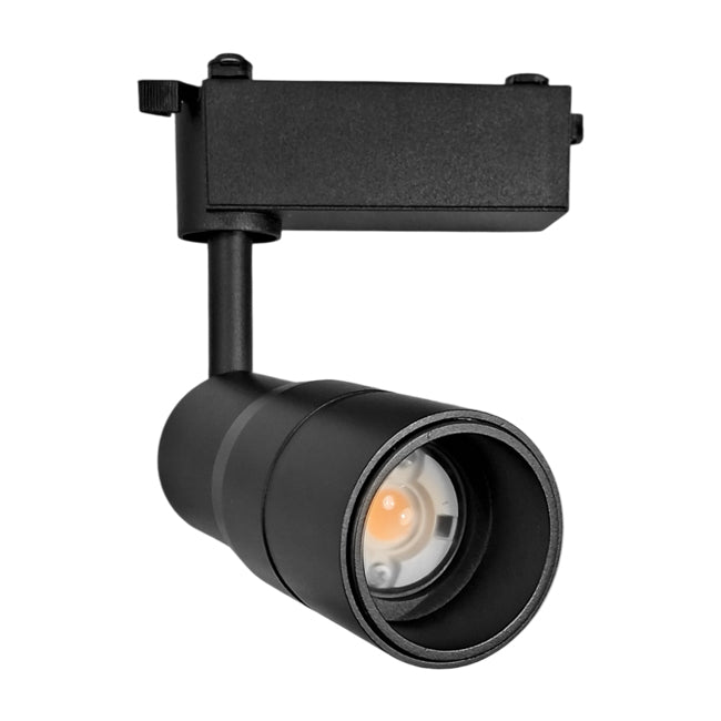 Foco de riel monofásico negro angulo de luz ajustable 9W LED- TOFO0114