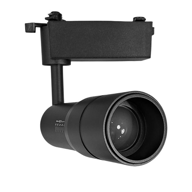Foco de riel monofásico negro angulo de luz ajustable 9W LED- TOFO0114