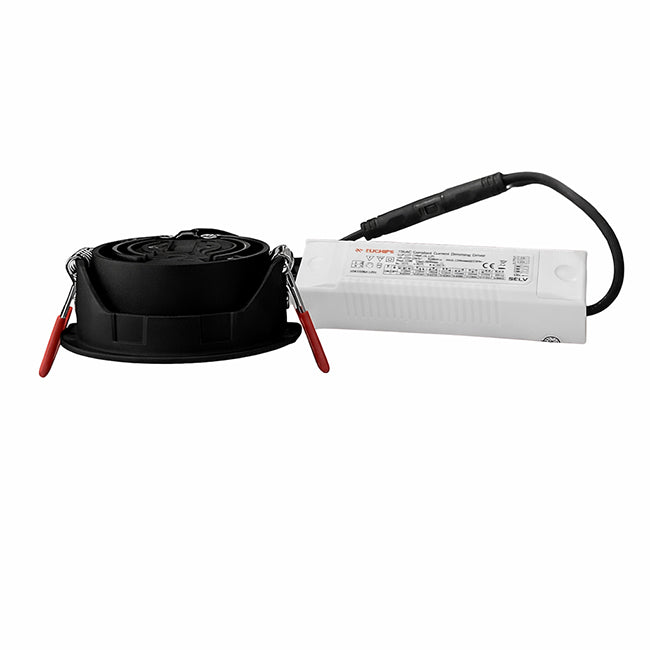 Foco embutido aluminio negro dimeable 5W LED - TOFO0117
