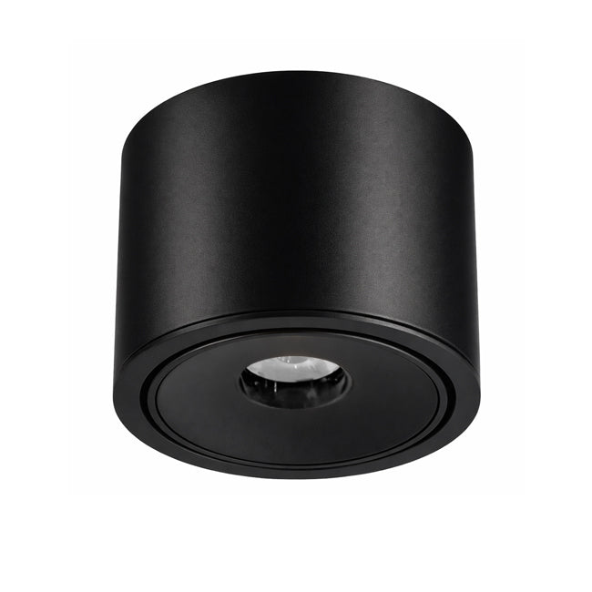 Foco sobrepuesto aluminio negro basculante dimeable  5W LED - TOFO0119