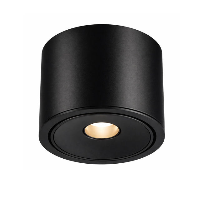 Foco sobrepuesto aluminio negro basculante dimeable  5W LED - TOFO0119