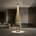 Foco sobrepuesto aluminio negro basculante dimeable  5W LED - TOFO0119