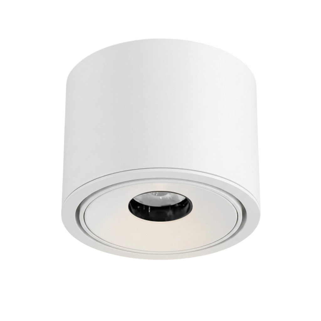 Foco sobrepuesto aluminio blanco basculante dimeable  5W LED  - TOFO0120