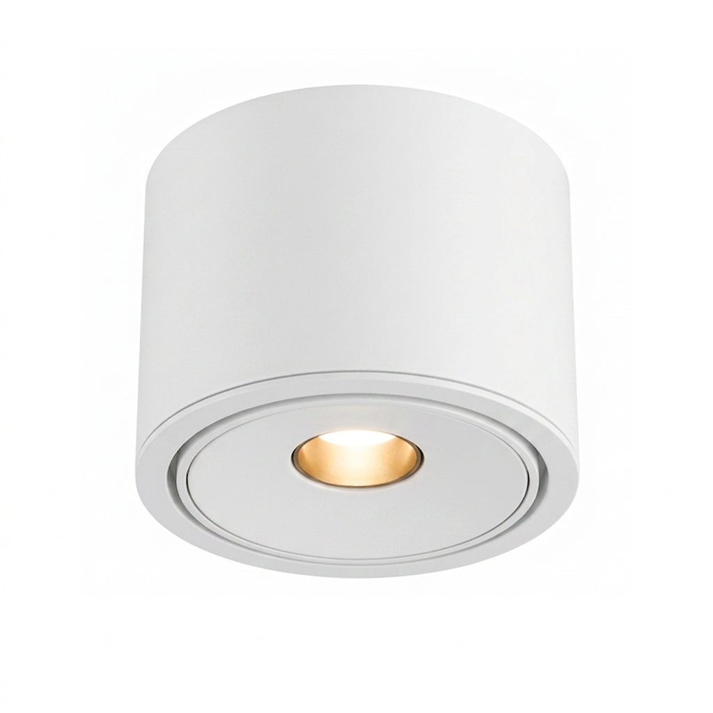 Foco sobrepuesto aluminio blanco basculante dimeable  5W LED  - TOFO0120