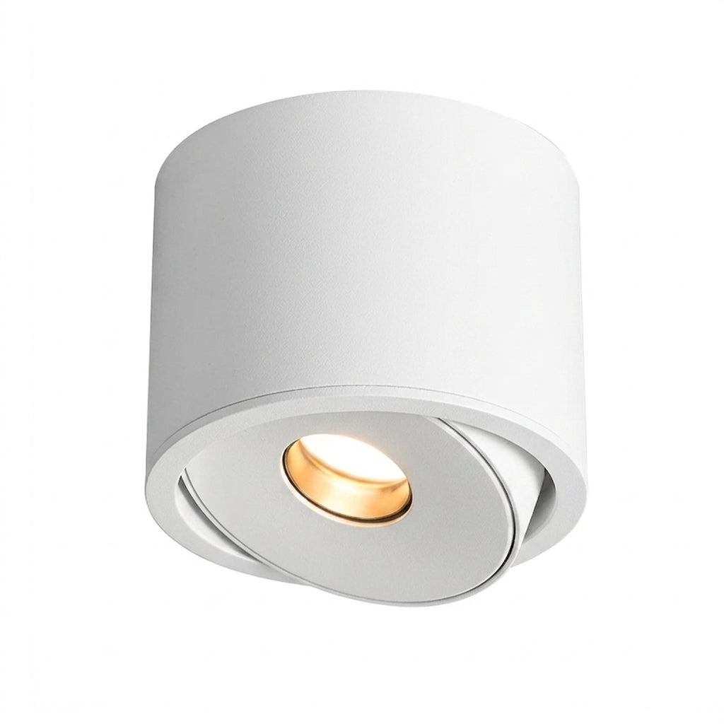 Foco sobrepuesto aluminio blanco basculante dimeable  5W LED  - TOFO0120