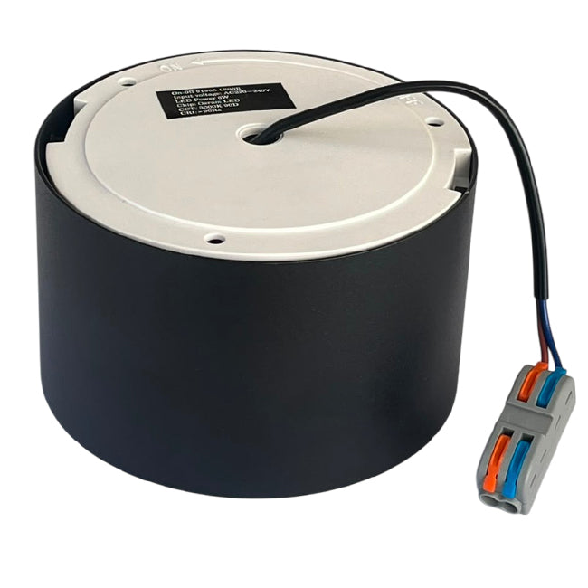 Foco sobrepuesto negro Ø11.5x7 cm 6W LED 220V - TOFO0126