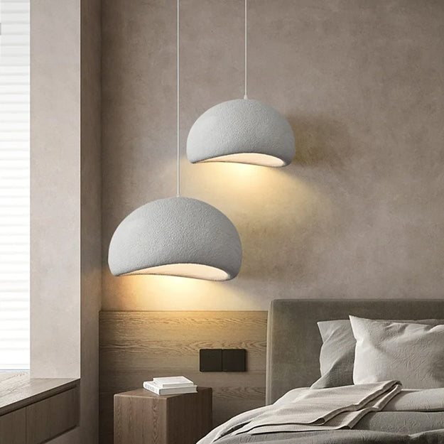 Lámpara colgante resina blanca Ø70 cm E27 - TOLC0021