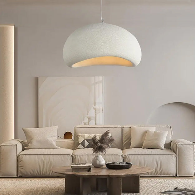 Lámpara colgante resina blanca Ø70 cm E27 - TOLC0021