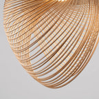 Lámpara suspendida madera Ø60 cm 10W LED 3000K - TOLC0025