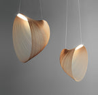 Lámpara suspendida madera Ø60 cm 10W LED 3000K - TOLC0025