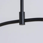 Lámpara colgante metal negro vidrio opal 1.20 cm G9 3 luces - TOLC0027