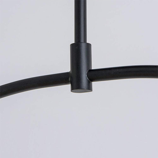 Lámpara colgante metal negro vidrio opal 1.20 cm G9 3 luces - TOLC0027
